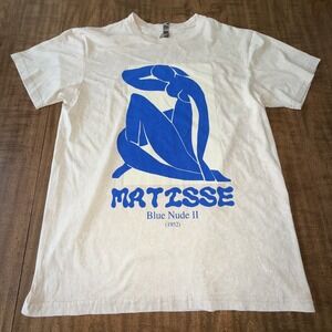 Henri Matisse Blue Nude 1952 Artwork T-Shirt Short Sleeve Tee Size‎ Medium Beige